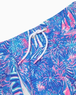 Boys Junior Capri Swim Trunks -Lilly Pulitzer Shop 002110 bocablueitsasailabration a3 sf