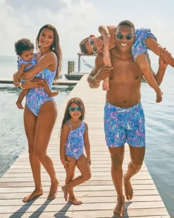 Mens 6" Capri Swim Trunks -Lilly Pulitzer Shop 002111 bocablueitsasailabration a4 sf