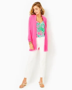 Noble Fringe Cardigan -Lilly Pulitzer Shop 004655 aurapink a3 sf