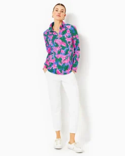 UPF 50+ Skipper Popover -Lilly Pulitzer Shop 004839 cerisepinksafarisunset a3 sf