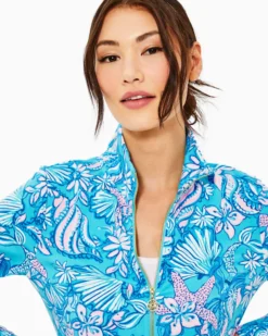 UPF 50+ Leona Zip-Up Jacket 7 UPF 50+ Leona Zip-Up Jacket -Lilly Pulitzer Shop 004884 amalfibluesoundthesirens a3 sf