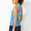 UPF 50+ Luxletic Lakelyn Bra Polo Top