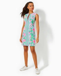 UPF 50+ Luxletic Courtney Shift Dress -Lilly Pulitzer Shop 006908 amalfiblueleafitwildengineeredgolf a3 sf