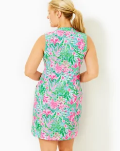 UPF 50+ Luxletic Courtney Shift Dress -Lilly Pulitzer Shop 006908 amalfiblueleafitwildengineeredgolf a5 sf