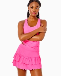 UPF 50+ Luxletic Miesha Scallop Skort -Lilly Pulitzer Shop 007693 aurapink a3 sf