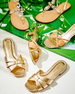 Katie Embellished Sandal -Lilly Pulitzer Shop 007801 goldmetallic a4 sf