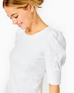 Knowles Dress -Lilly Pulitzer Shop 008351 resortwhiteknitpuckerjacquard a3 sf