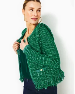 Simora Fringe Cardigan -Lilly Pulitzer Shop 008392 evergreenexotictweed a2 sf