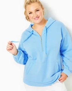 Suri Hoodie -Lilly Pulitzer Shop 008457 heatheredfrenchieblue a4 sf