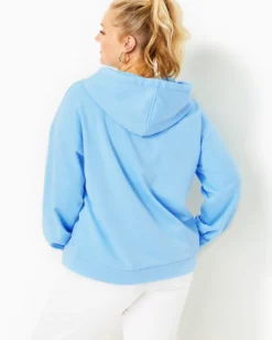 Suri Hoodie -Lilly Pulitzer Shop 008457 heatheredfrenchieblue a5 sf