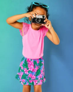 Girls Tania Romper -Lilly Pulitzer Shop 008717 cerisepinksafarisunset campaigntest sf