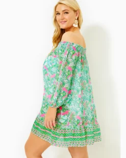 Maribeth Cover-Up -Lilly Pulitzer Shop 009673 botanicalgreenjustwingitengineeredcoverup a5 sf
