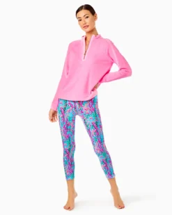 Luxletic Ashlee Half-Zip Pullover -Lilly Pulitzer Shop 010040 soleilpink a3 sf