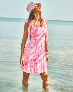 Kailua Smocked Dress -Lilly Pulitzer Shop 010149 peonypinkseasidescene campaigntest sf