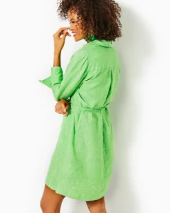 Pilar Linen Tunic Dress