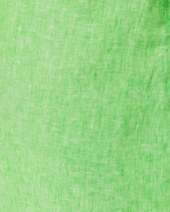 Pilar Linen Tunic Dress -Lilly Pulitzer Shop 010257 geckogreenxresortwhite a5 sf
