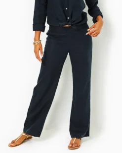 31" Deri Linen Palazzo Pant 5 31" Deri Linen Palazzo Pant -Lilly Pulitzer Shop 010259 onyxxonyx a2 sf