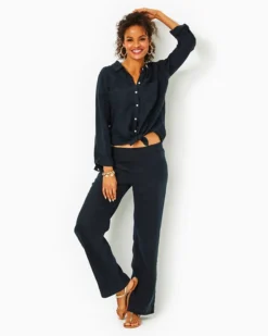 31" Deri Linen Palazzo Pant 6 31" Deri Linen Palazzo Pant -Lilly Pulitzer Shop 010259 onyxxonyx a3 sf