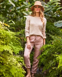 31" Taron Mid-Rise Linen Pant 8 31" Taron Mid-Rise Linen Pant -Lilly Pulitzer Shop 011008 rattanxresortwhite campaigntest sf