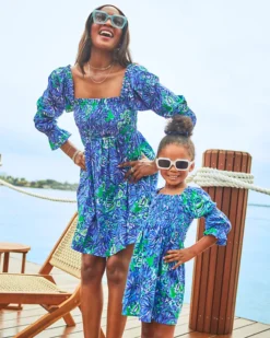 Beyonca Babydoll Dress -Lilly Pulitzer Shop 011238 abacoblueinturtleawe a4 sf