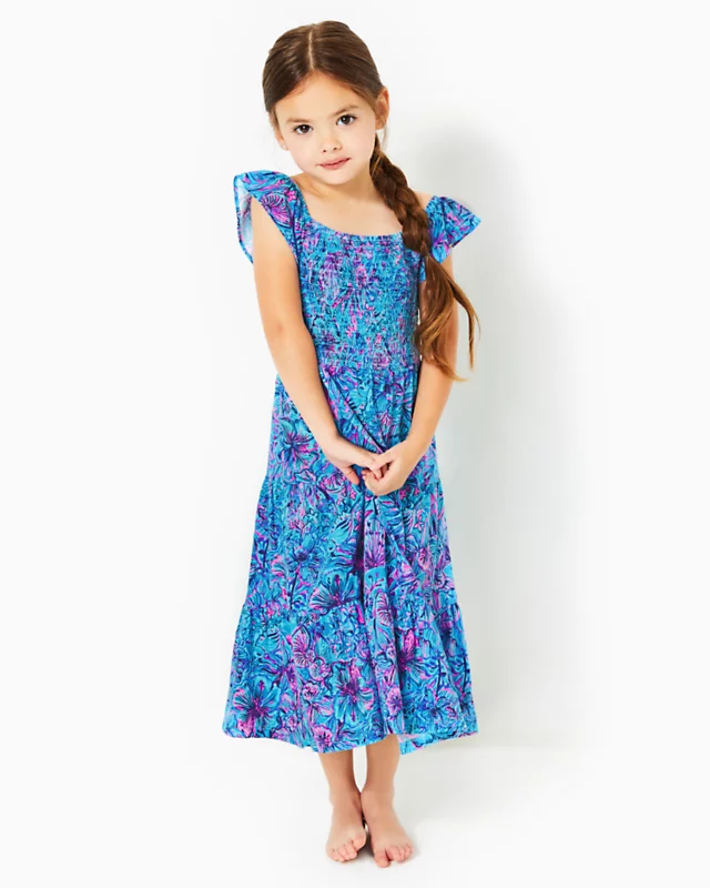 Girls Mini Jilly Midi Dress 2 Girls Mini Jilly Midi Dress - Image 2