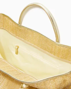 Bristole Straw Tote -Lilly Pulitzer Shop 011494 goldmetallic a3 sf