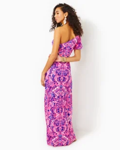 Solana One-Shoulder Maxi Dress