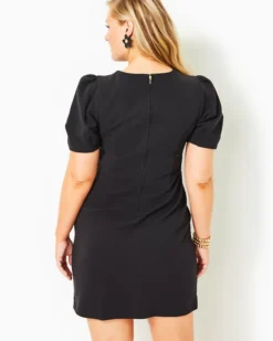 Emilie Short Sleeve Shift Dress -Lilly Pulitzer Shop 012033 onyx a6 sf