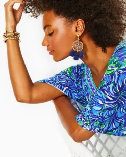 Addison Elbow Sleeve Maxi Dress -Lilly Pulitzer Shop 012042 abacoblueinturtleaweengineeredmaxidress a3 sf