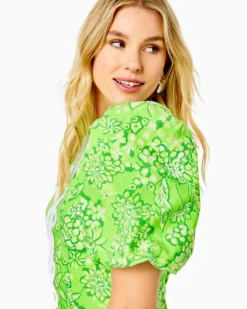 Alyce Elbow Sleeve Stretch Cotton Shift -Lilly Pulitzer Shop 012216 limeadeitsaspringthing a4 sf