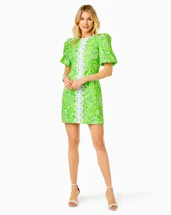 Alyce Elbow Sleeve Stretch Cotton Shift -Lilly Pulitzer Shop 012216 limeadeitsaspringthing a5 sf
