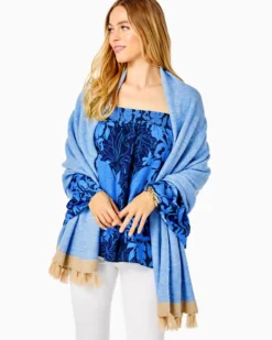 Take Me Away Sweater Wrap -Lilly Pulitzer Shop 012535 heatheredbocablue a2 sf