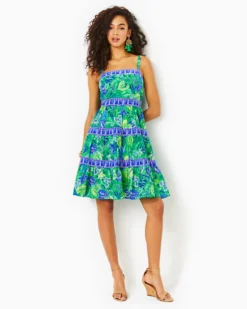 Casidee Cotton Dress -Lilly Pulitzer Shop 012620 botanicalgreeninaflutterengineereddress a3 sf