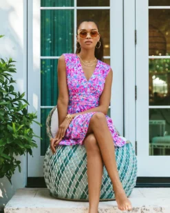 Faye V-Neck Ruffle Dress 10 Faye V-Neck Ruffle Dress -Lilly Pulitzer Shop 012760 aurapinkbabybloomer campaigntest sf