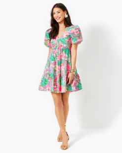 Nalani Short Sleeve Cotton Dress -Lilly Pulitzer Shop 012783 multijourneytothejungle a3 sf