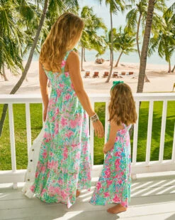 Hadly Smocked Cotton Maxi Dress -Lilly Pulitzer Shop 012784 amalfiblueleafitwild campaigntest sf