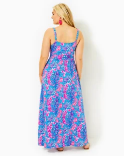 Blake Maxi Dress -Lilly Pulitzer Shop 012800 cumulusblueorchidoasis a6 sf