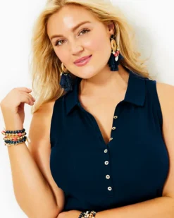 Reema Sleeveless Polo Dress -Lilly Pulitzer Shop 012803 aegeannavy a5 sf