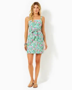 Kensington Stretch Cotton Dress -Lilly Pulitzer Shop 012939 botanicalgreenjustwingit a4 sf