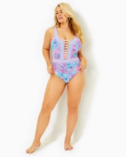 Caseylee Lattice One-Piece Swimsuit 11 Caseylee Lattice One-Piece Swimsuit -Lilly Pulitzer Shop 012987 celestialblueseekandseaengineeredonepiece a4 sf