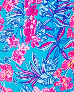 Niki One-Shoulder Romper -Lilly Pulitzer Shop 013044 cumulusblueorchidoasis a4 sf