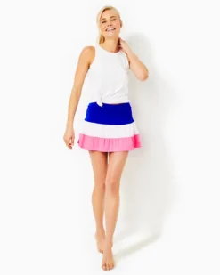 UPF 50+ Luxletic Peachy Skort -Lilly Pulitzer Shop 013087 bluegrottoskortcolorblock a3 sf