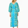Barbara 3/4 Sleeve Cotton Maxi Dress