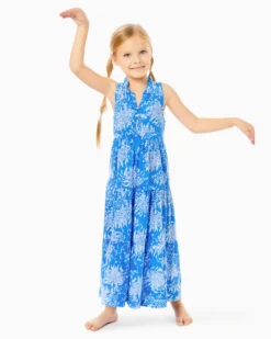 Girls Mini Malone Maxi Dress -Lilly Pulitzer Shop 013149 bocabluecrocandlockit a2 sf