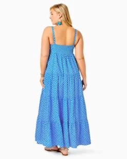 Shylee Cotton Maxi Dress -Lilly Pulitzer Shop 013187 bocabluedoublechecking a5 sf