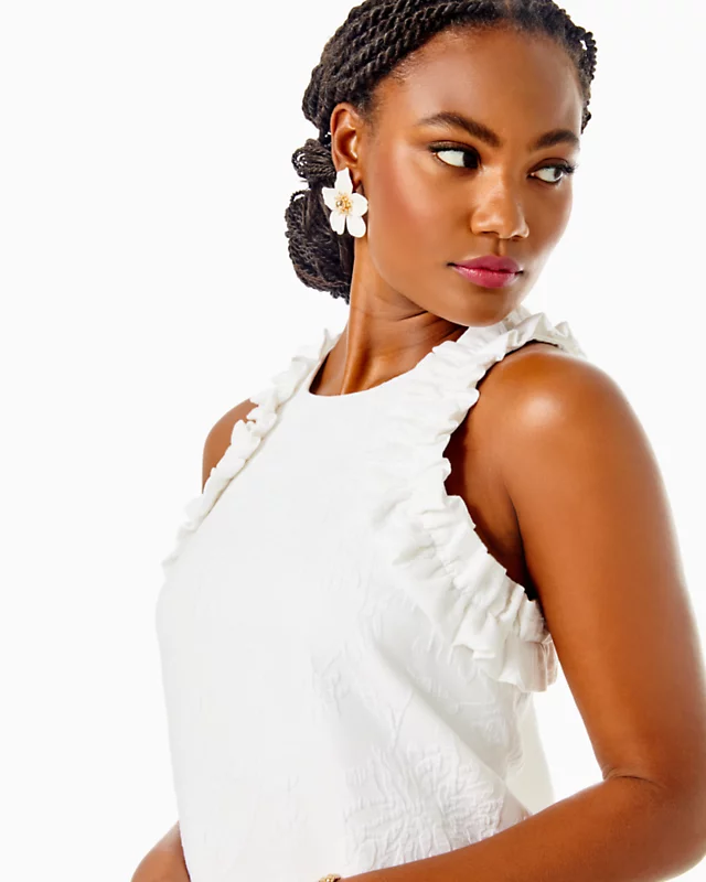 Kailee Stretch Ruffle Shift 3 Kailee Stretch Ruffle Shift - Image 3