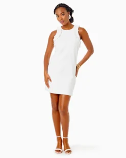 Kailee Stretch Ruffle Shift 8 Kailee Stretch Ruffle Shift -Lilly Pulitzer Shop 013189 resortwhitecalientepuckerjacquard a4 sf