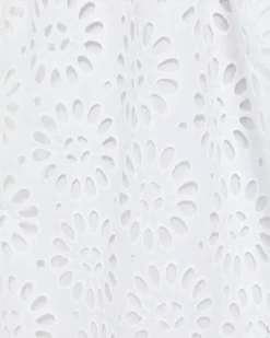 Kay Short Sleeve Eyelet Dress -Lilly Pulitzer Shop 013212 resortwhiteoversizedpinwheeleyelet a4 sf