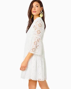 Hazelanne Dress 6 Hazelanne Dress -Lilly Pulitzer Shop 013214 resortwhitefunflowereyelet a2 sf