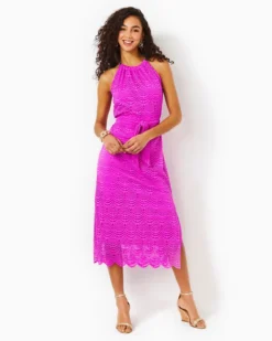 Bingham Lace Midi Dress -Lilly Pulitzer Shop 013217 wildfuchsiascallopedshelllace a3 sf